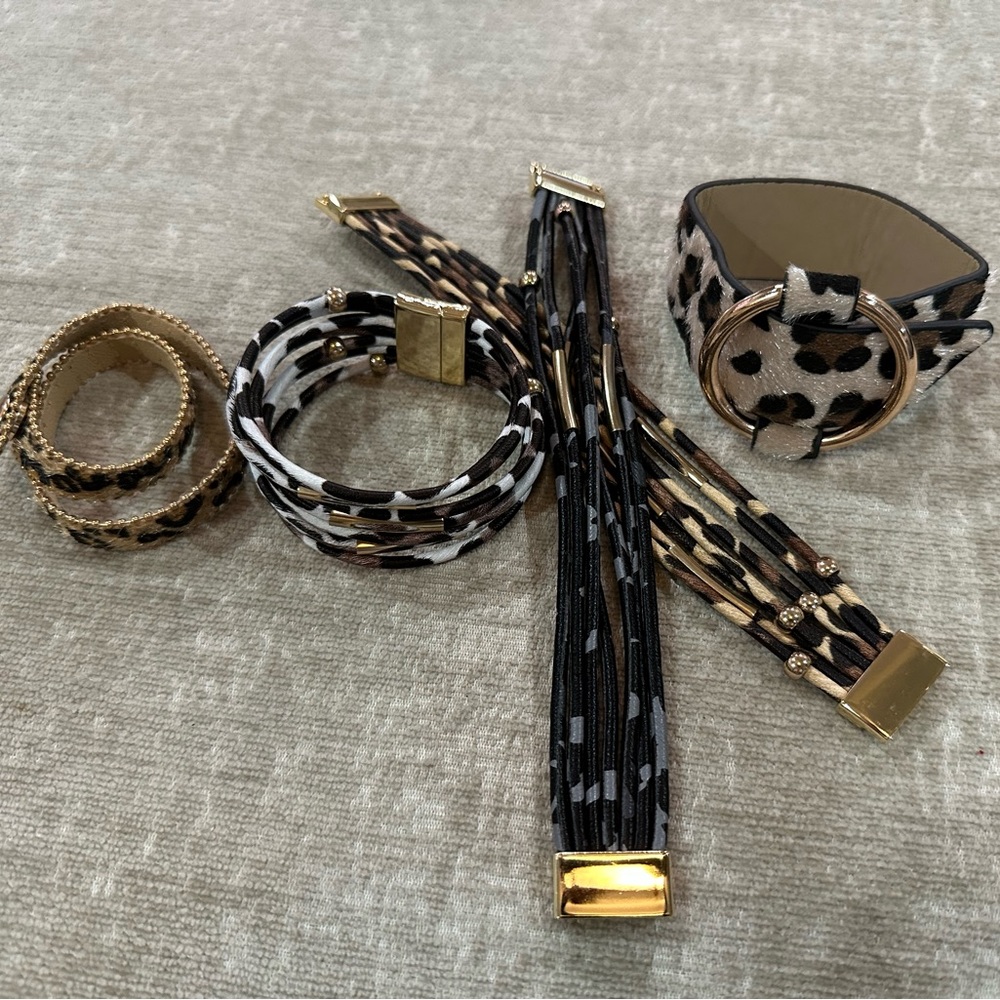 Animal Print Bracelets (5)